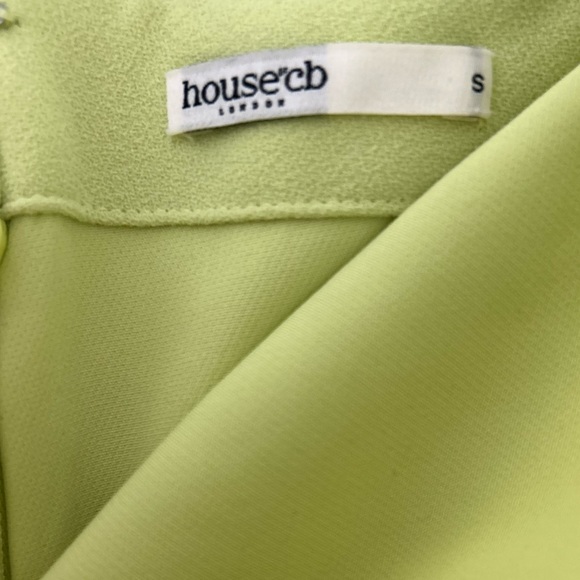 House of CB Alessia Asymmetric Feather Trim Midi Dress - Picture 2 of 3